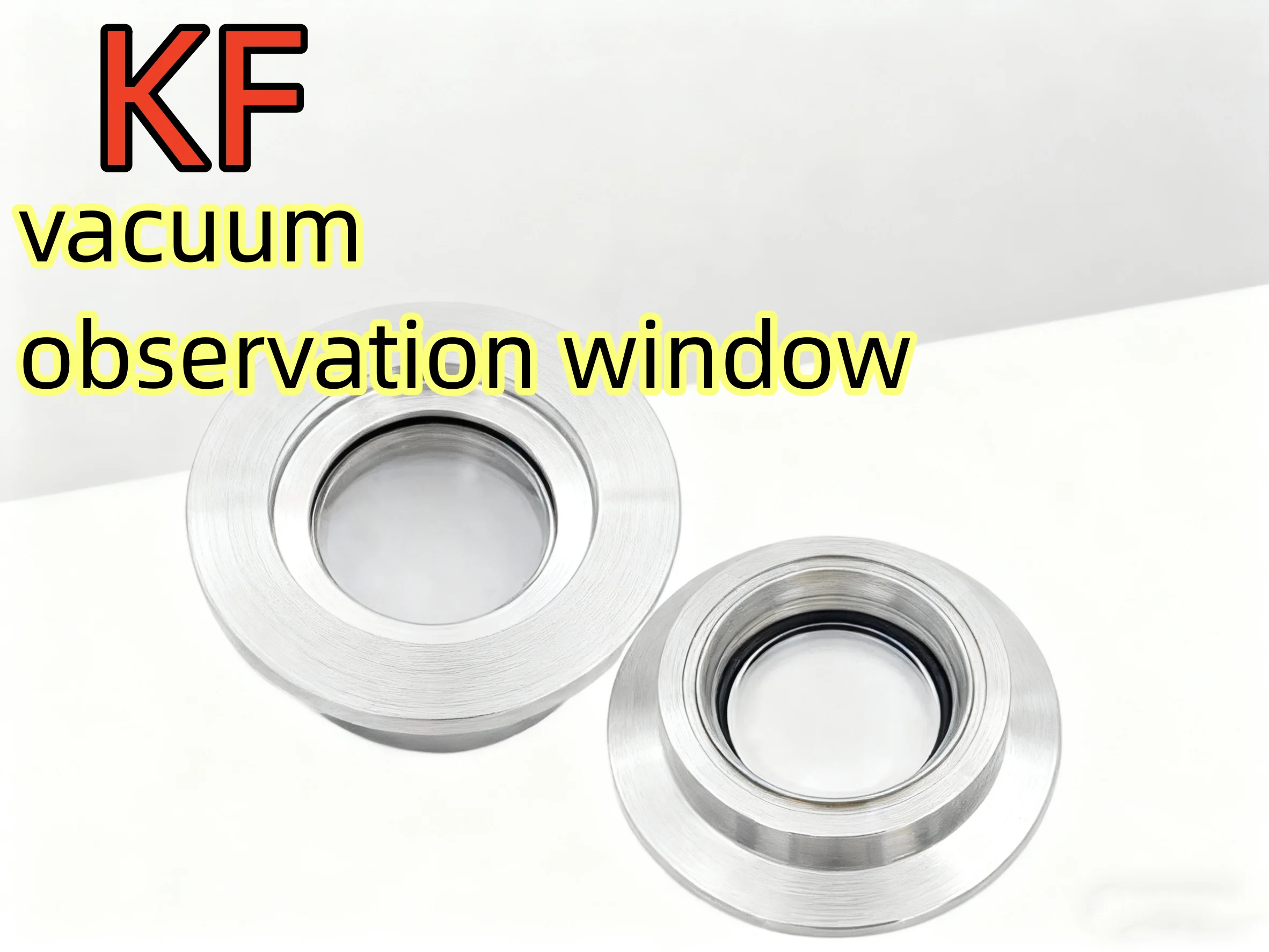 

KF25KF40KF50KF63 фланцевое окно для вакуумного наблюдения, боросиликатное кварцевое стекло, высокое перспективное окно.