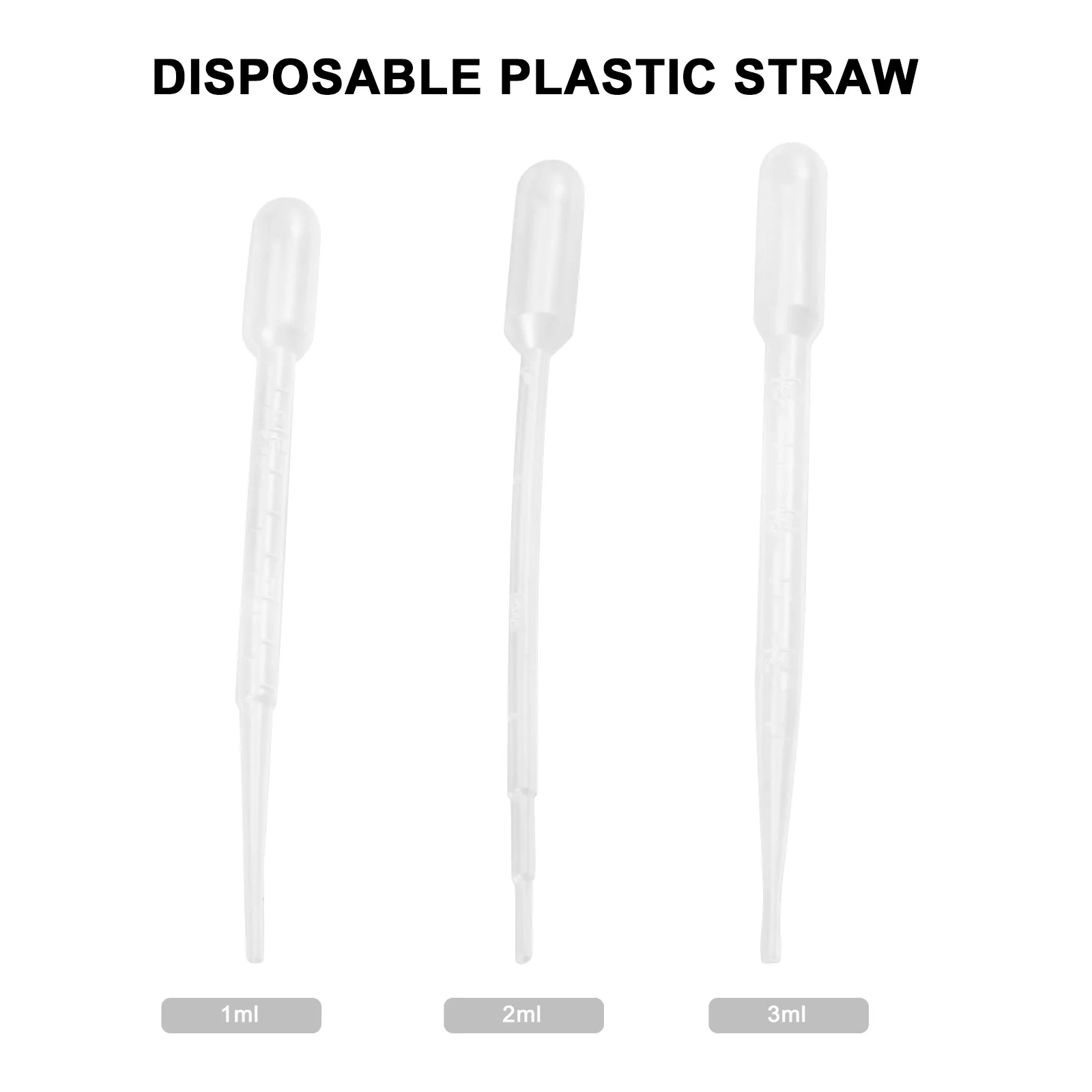 

300pcs Plastic Pipettes Clear Transfer Disposable Liquid Dropper Droppers for Essential Oils Cosmetics Measuring Safe