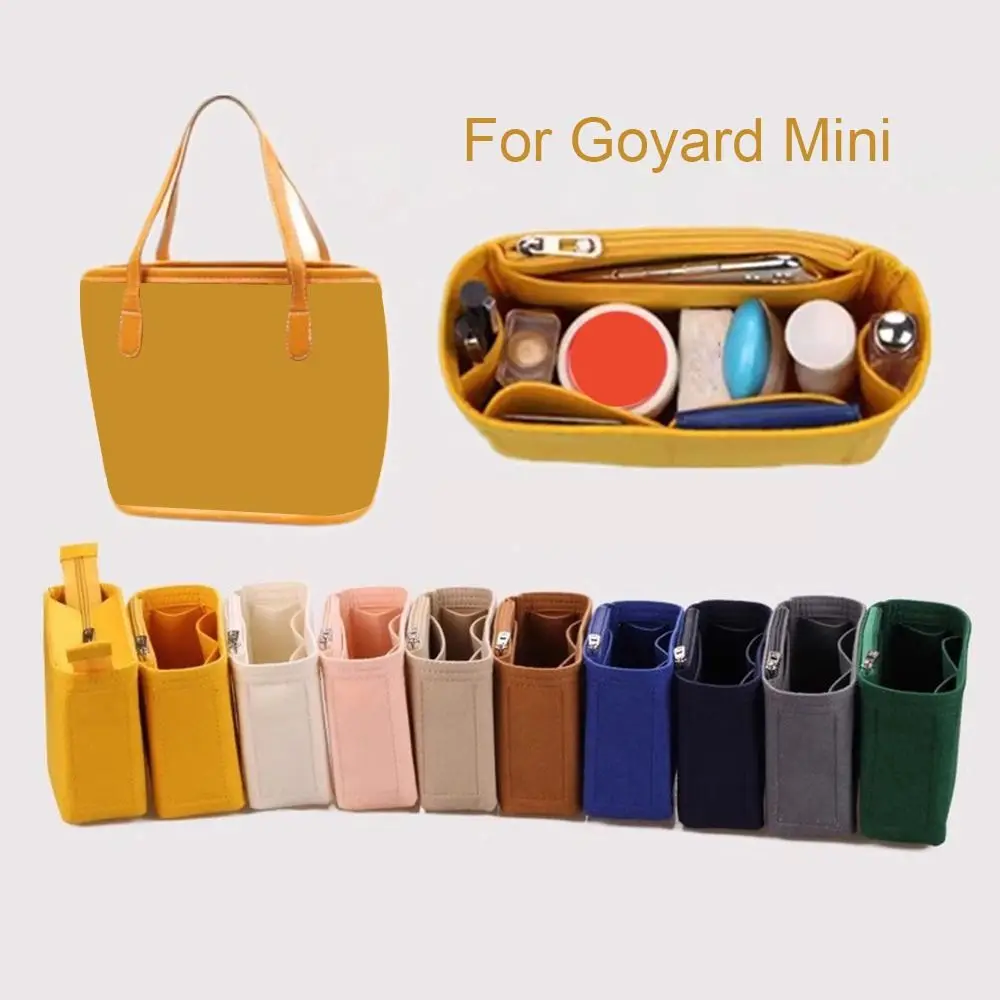 Tidy Felt Handbag Insert Bag Bag Support Multicolour Purse Liner Storage Organization Internal Bag Makeup Organiser Pouch