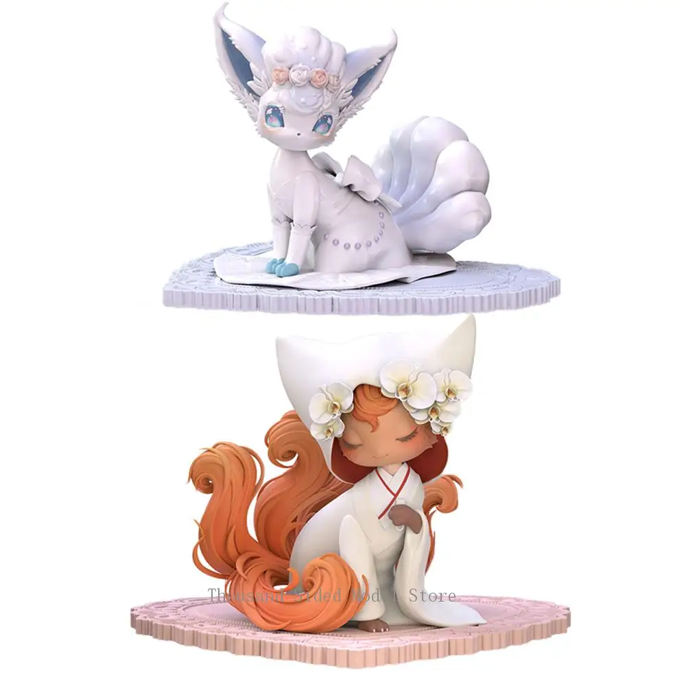 

IN Stock IDPLAYER Pokemon Vulpix Pure Flower Marriage Ver. Gk Model 1/8 Scale Anime Figures Kawaii Homemade Handmade Figures Toy