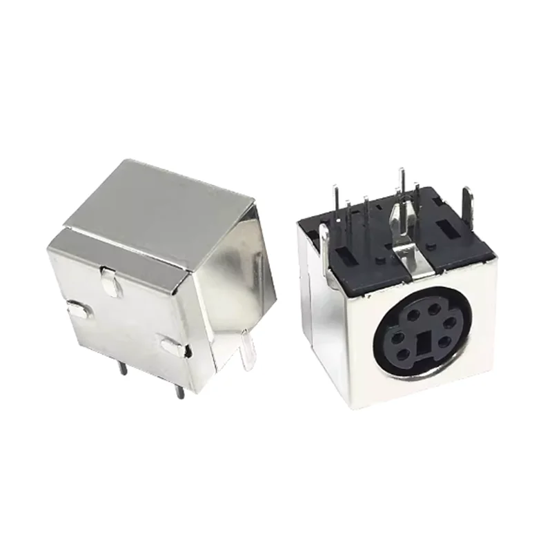 5PCS PS2 Keyboard Socket Female Jack Connector 6P/6 Pin PS-2 Mouse Socket PS keyboard mouse socket outlet purple green black