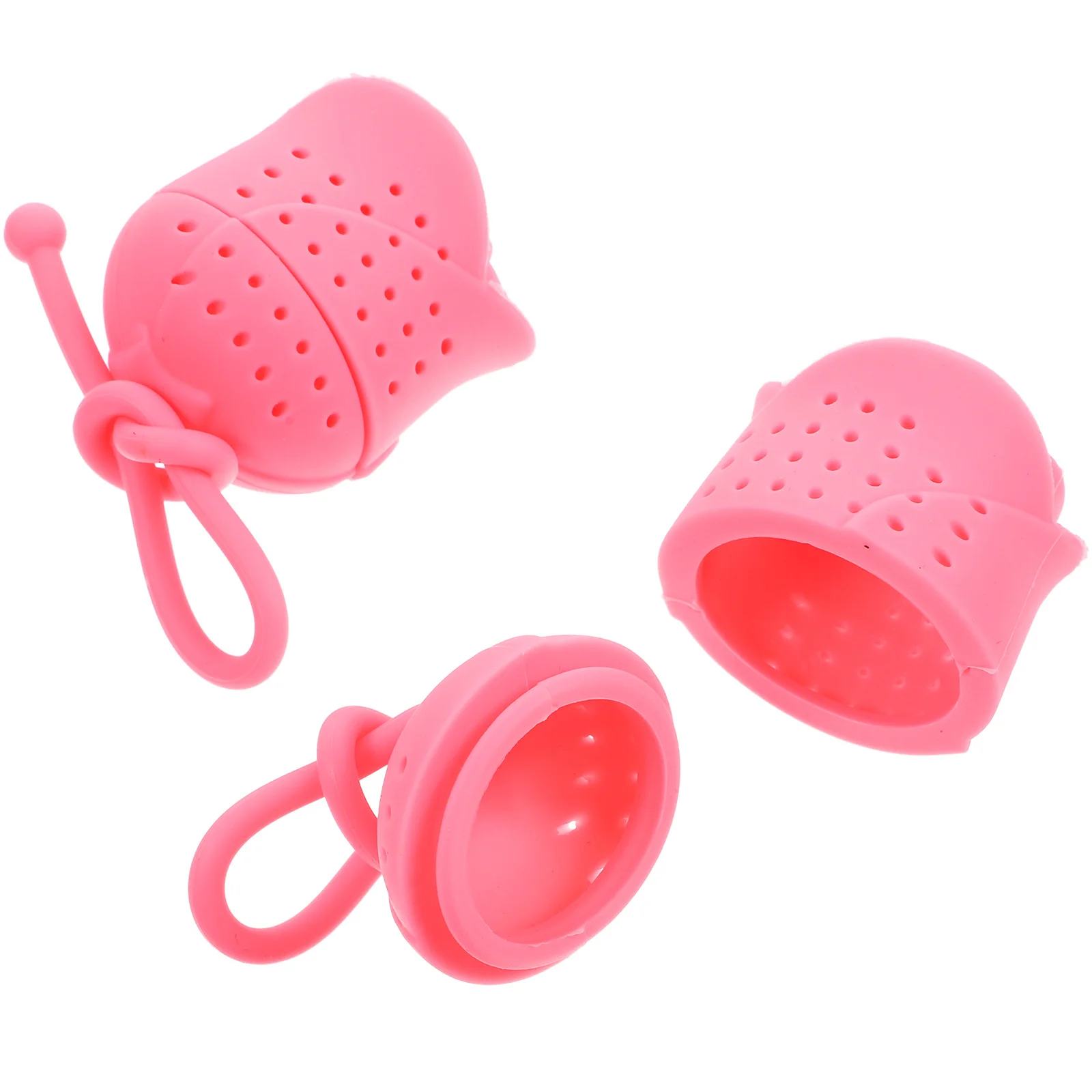 

2 Pcs Herbal Rose Shape Tea Infuser Tulip Loose Leaf Steeper Silicone Filter Nettle