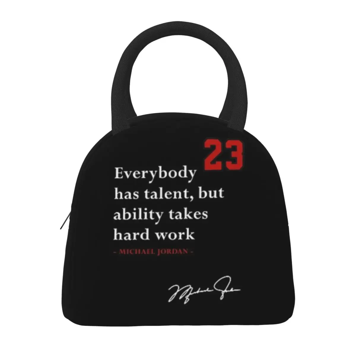 Michael Jordan Quote Insulated Thermal Cooler Bag Lunch bag Foods Drink Storage Leakproof Picnic Camping Bags Outdoor Cooler Box