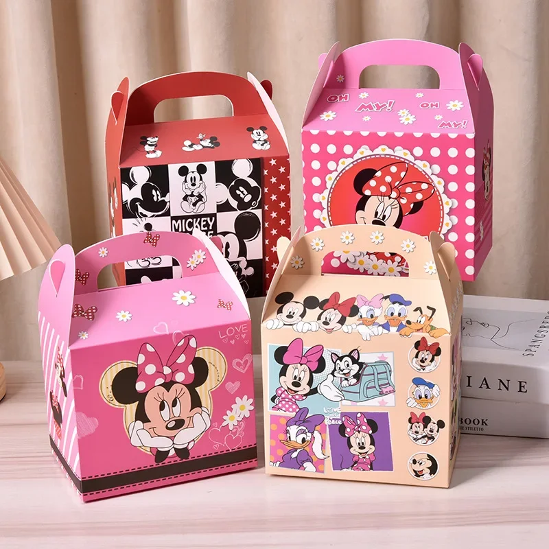 Disney Mickey Minnie paper, peripheral gift packs, holiday party birthday gift boxes, candy bags, paper boxes，tea party,gift box