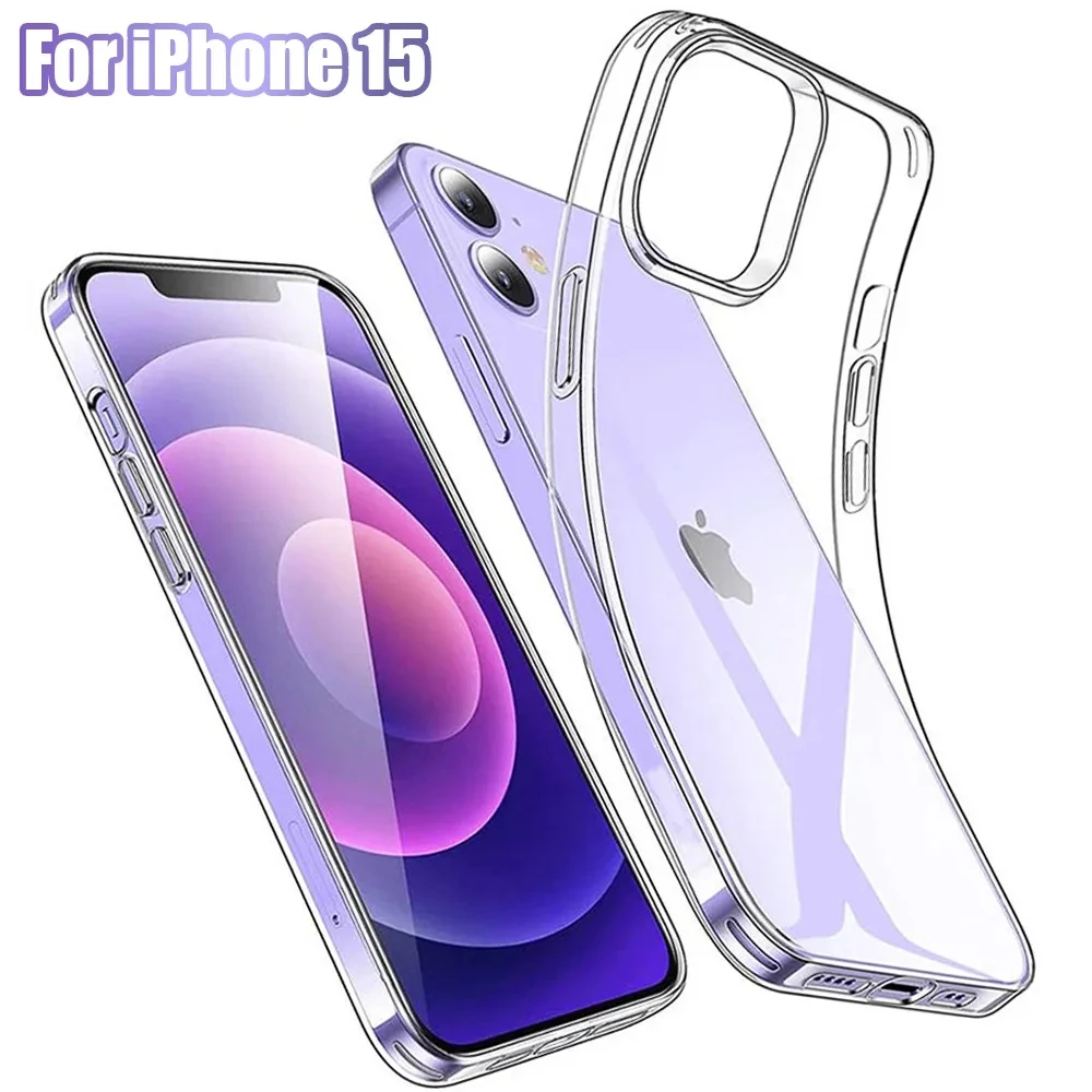 

100pcs Silicone TPU Phone Case for iPhone 15 14 13 12 11 Pro Max XR XS Max 7 8 Back Cover Case for iPhone 15 14 13 12 11 Pro Max