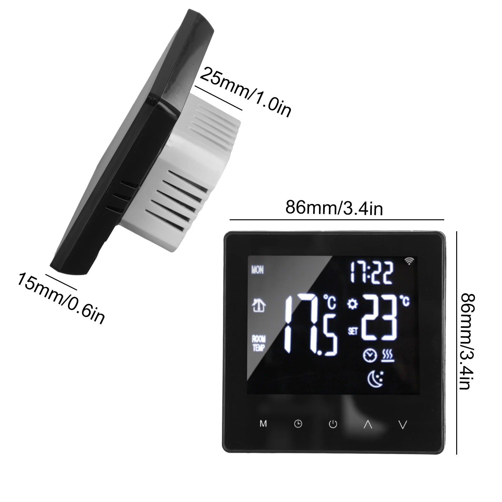 For Smart Room Temperature Controller with for hd Display Weekly Programming Options for Tailored Heating Solutions