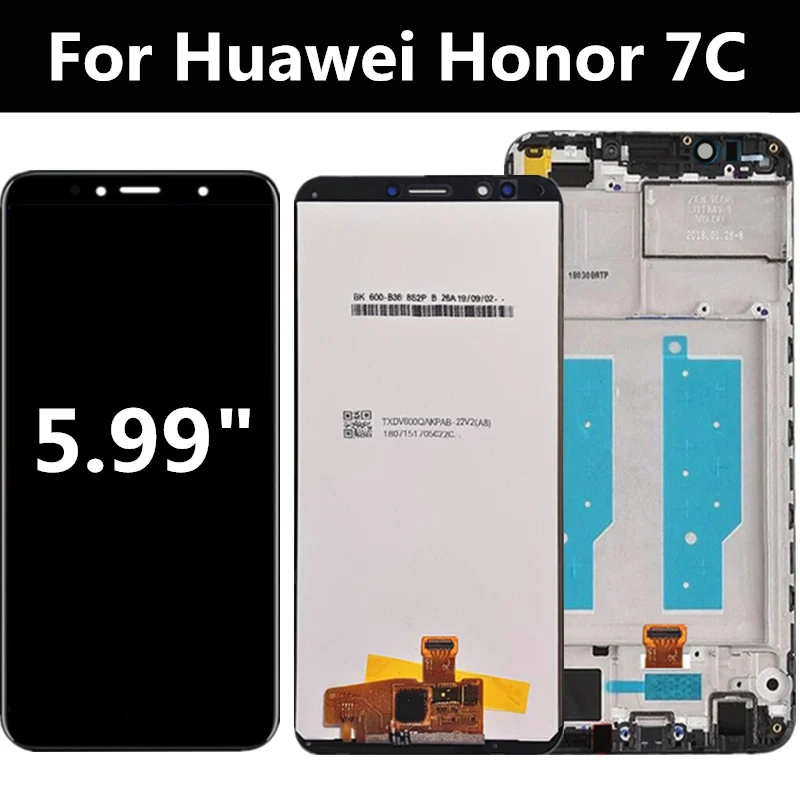 5.99 LCD For Huawei Honor 7C LCD Display Touch Screen Assembly Replacement For LND-L29 LND-AL30 LND-AL40 Honor 7C LCD Screen