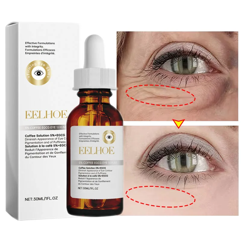 Firming Lifting Caffeine Solution 5% + EGCG Eye Serum Reduces Fine Lines Removes Eye Bags Fades Dark Circles Remove Wrinkle