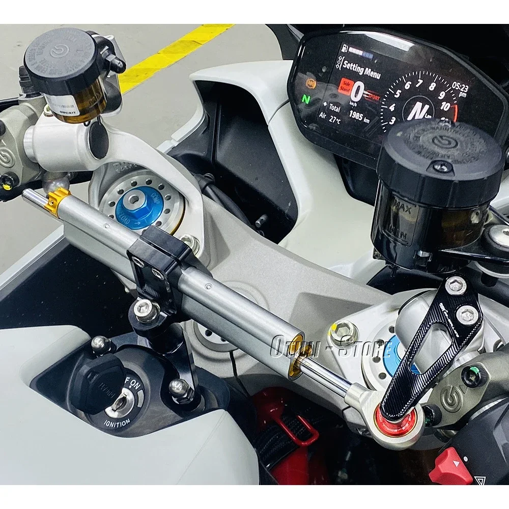 Akcesoria motocyklowe wspornik stabilizatora amortyzatora zestaw do montażu na kierownicy dla Ducati SuperSport 950 Supersport 939 2018-2025