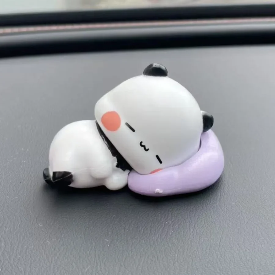 8 pezzi / set Anime Yier e Bubu 2nd Bullet Figure Toy Kawaii Bubu Dudu Panda Decorazione da scrivania Ornamento Decorazioni per la casa Regalo di Natale