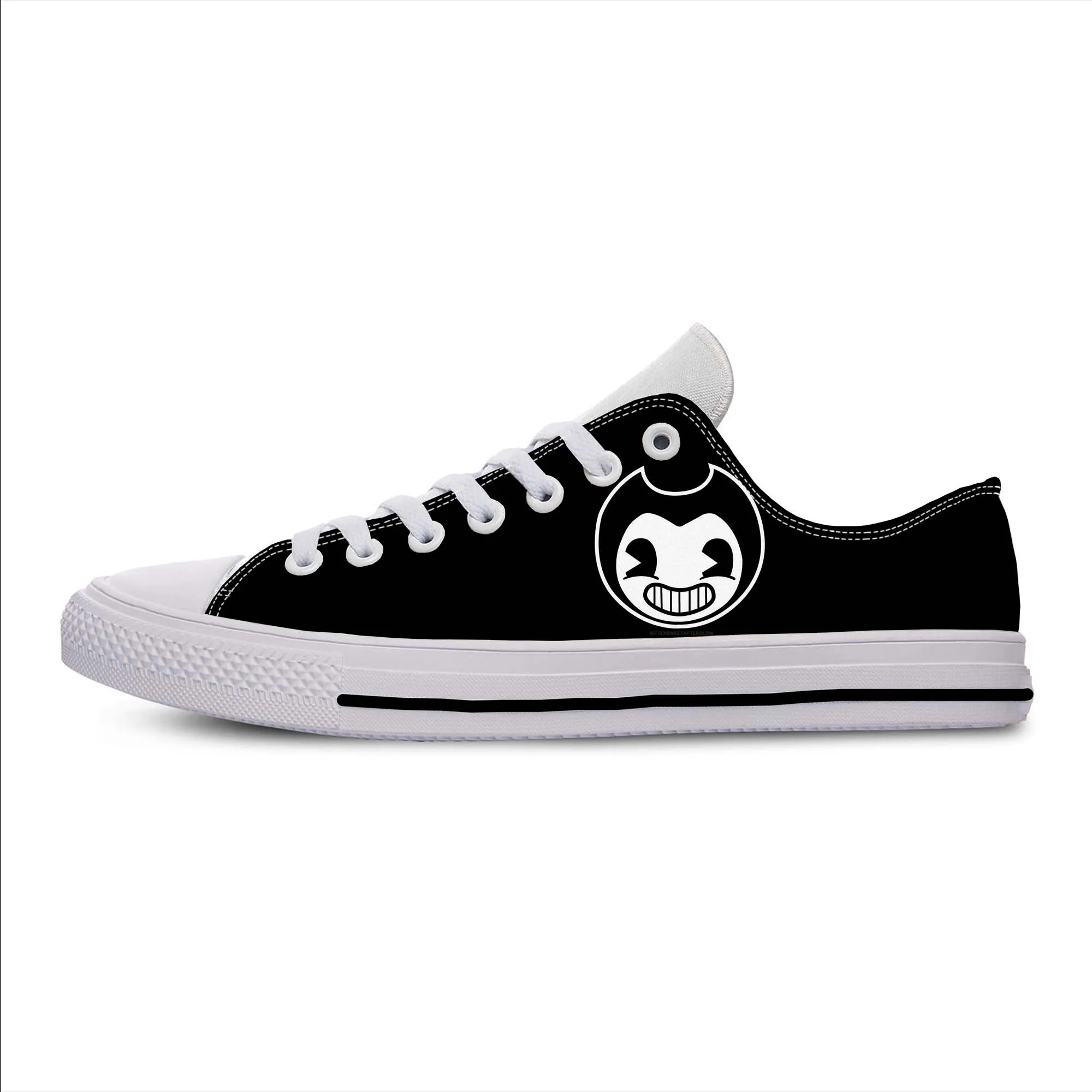 Hot Anime Cartoon Manga Game Bendy Cute Funny Casual Shoes Low Top Breathable Board Shoes Lightweight Men Women Summer Sneakers