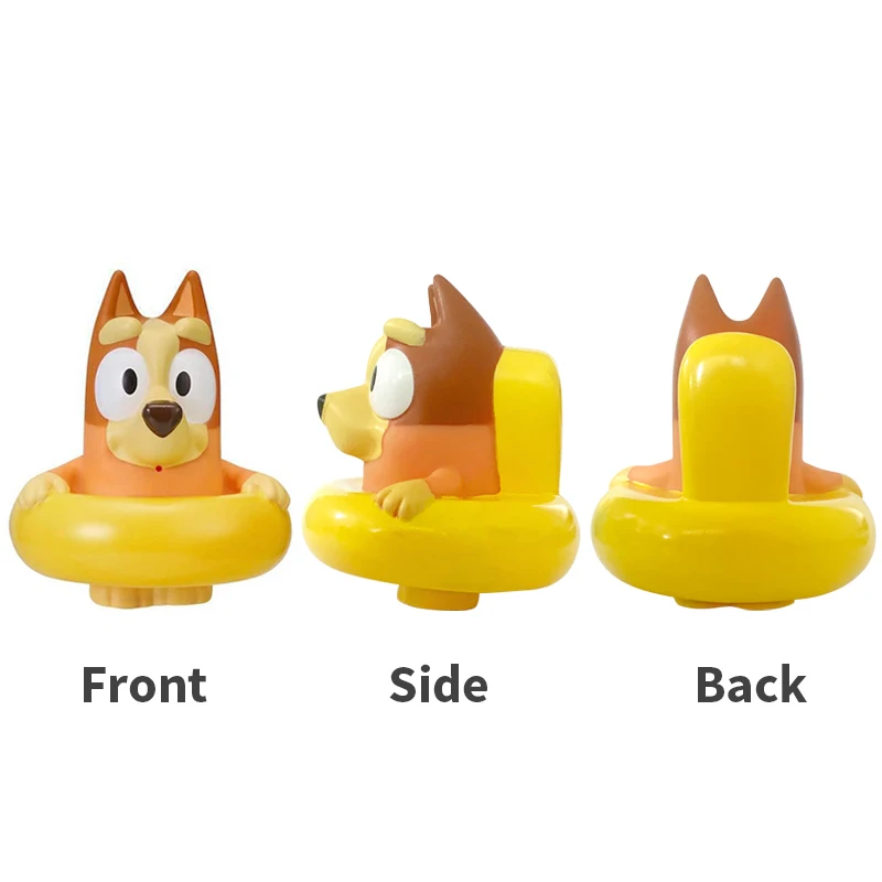 Bluey Bingo Cute Bath Toys Set Anime Dog PVC Model Dolls Water Sprayer Children\'s Bathtubs And Water Play Toys Children Gifts