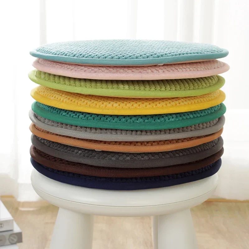 25/30/35/40/45cm Solid Color Thickened NonSlip Chair Cushion Home Small Round Stool Student Dormitory Stool Buttocks Cushion