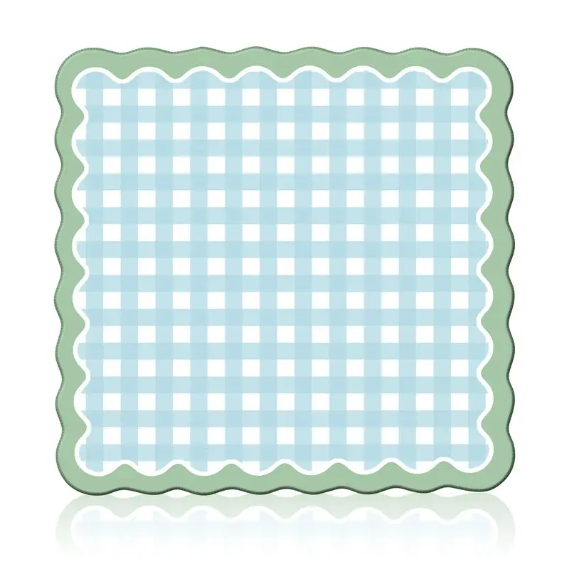 Wave Lace Mahjong Table Mat Anti-Slip Noise Reduction for Card Game Table Playing Room Home Decor Mahjong Night Mahjong Night