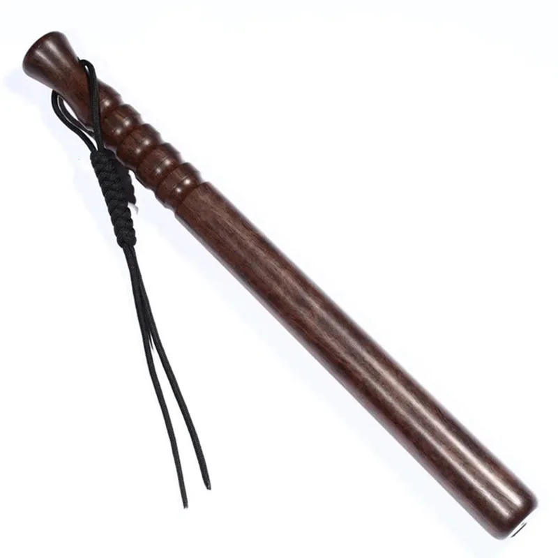 EDC Self-defense Stick Sandalwood Wood Fitness Massage Stick Outdoor Back Knock Wooden Sticks Protective Stick Safety Supplies