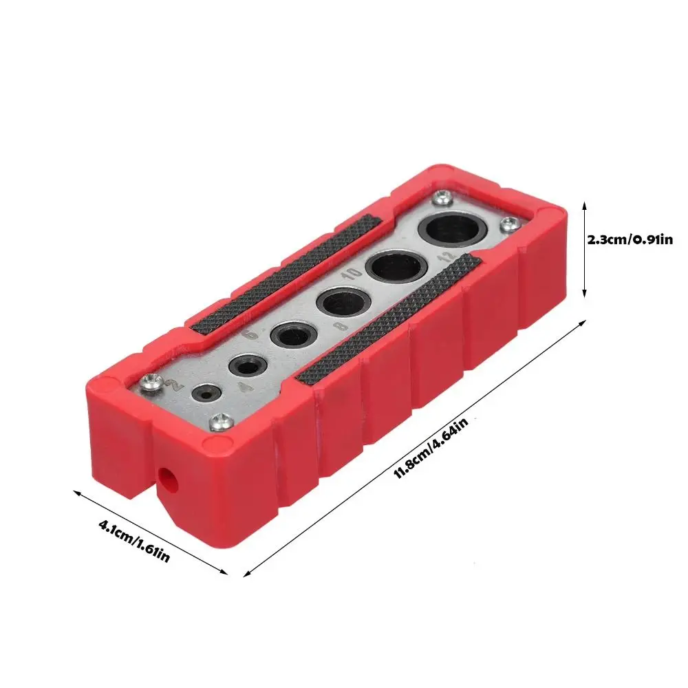 6-Hole Portable Drilling Guide Center Guide Clamp Locator 6 Hardened Drill Guide Precise Corrosion Resistance