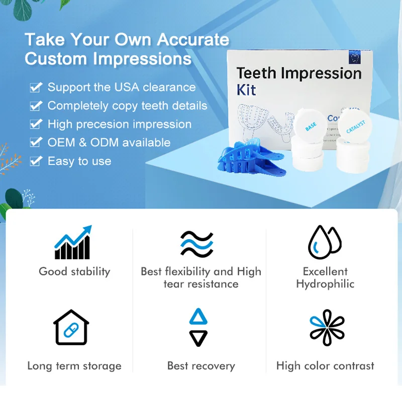 Dental Impression Material  kit B Silicone Teeth Molding Moulding Materials Systems Bite Tooth Impression Putty For Gold grillz