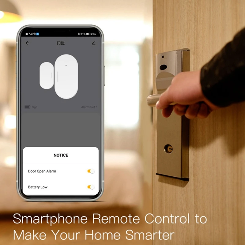 8X Tuya Zigbee Deur En Raam Sensor Smart Automation Beveiliging Smartlife App Alarm Remote Real-Time Push