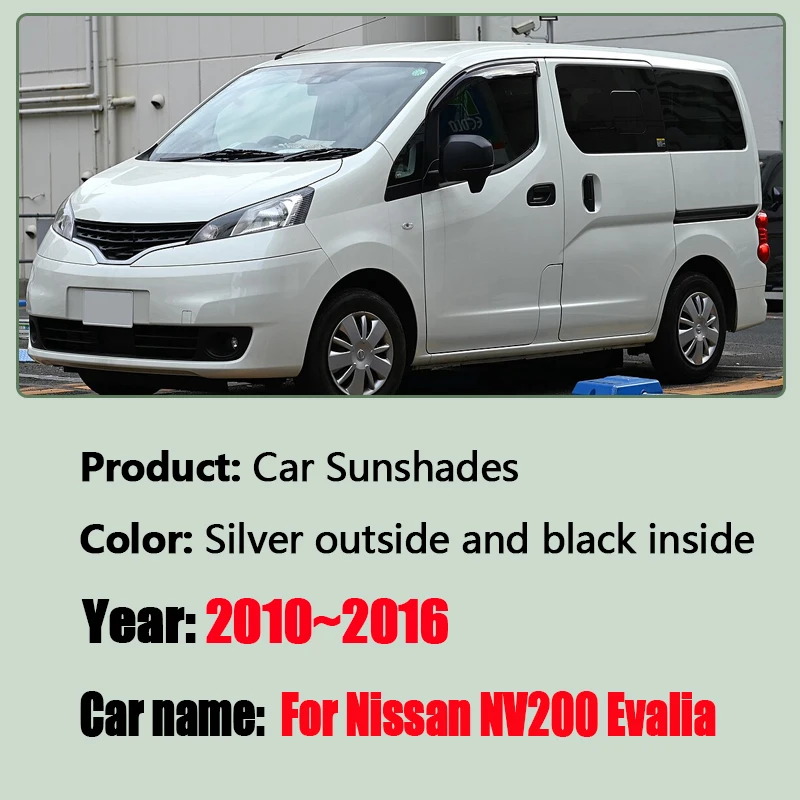 Window Sun Visor For Nissan NV200 Evalia Vanette 2010-2016 Car Shade Windshield Sunshade Foldable Heat Insulation Accessories