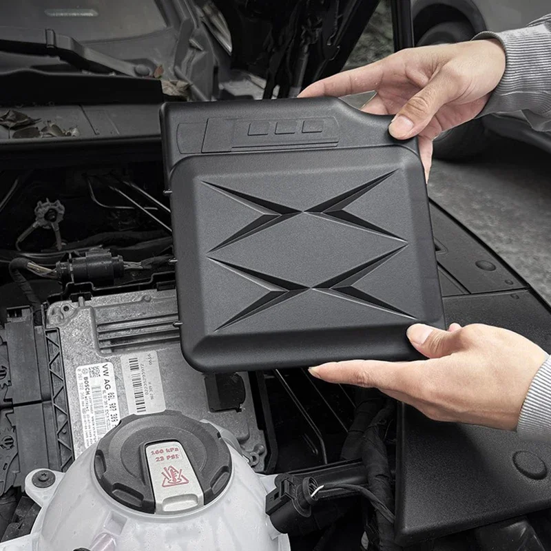 

For Audi A4 A5 2017-2024, A6 2019 2020 2021 2022 2023 2024, Q5 2018-2024 Dustproof ABS Engine Computer Cover Protective Lid