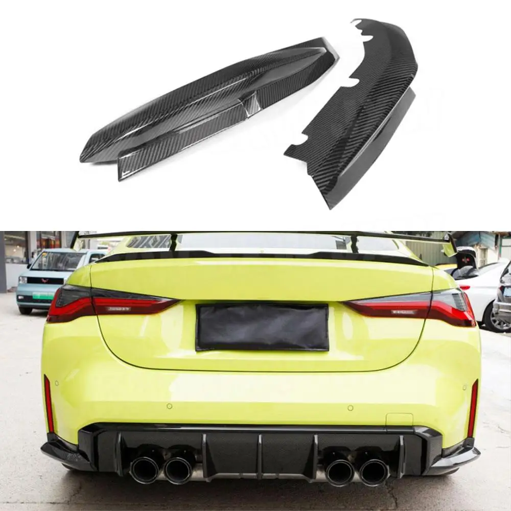 

Dry Carbon Fiber Rear Diffuser Lip Splitters Rear Bumper Lip Splitters Flaps Apron FRP For BMW G80 G82 G83 M3 M4 2021+