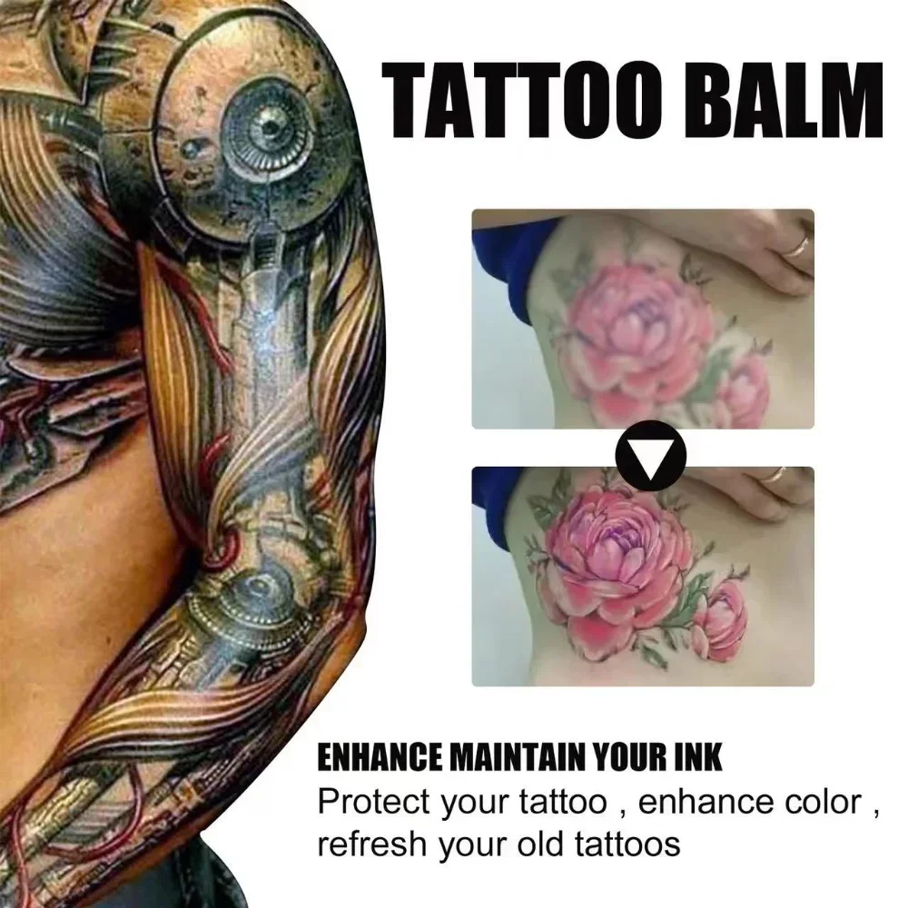 Tattoo Care Balm Stick, Enhance Creme, Rendering, Hidratante, Nutrir, Iluminar, Calmante, Rotativa Tipo Produtos