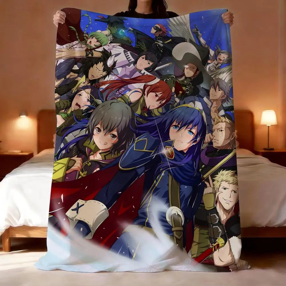 Video Game Fire Emblem Throw Short Plush Throw Blanket Soft Skin-Friendly Multi-Scene Home Office