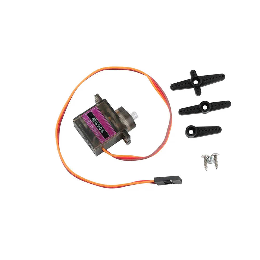 Full Metal Gear MG90S Micro Servo Motor 180/270/360 Degree Enhanced Servos Power Parts With Mechanical Limit For RC Airplane Toy