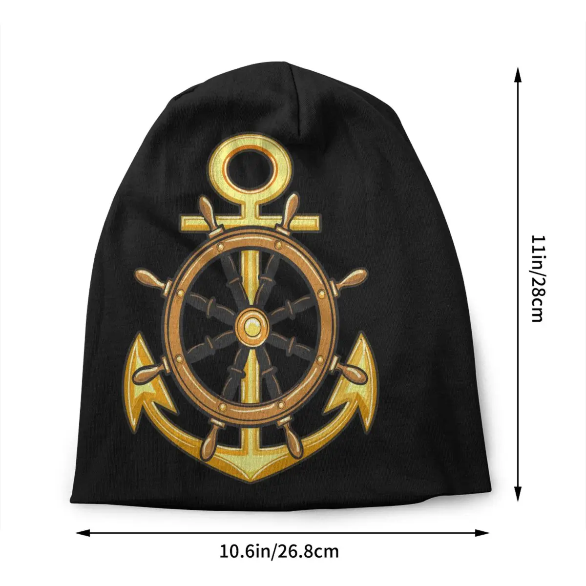 Nautical Sailor Anchor Bonnet Hats Street Knitting Hat For Men Women Autumn Winter Warm Skullies Beanies Caps