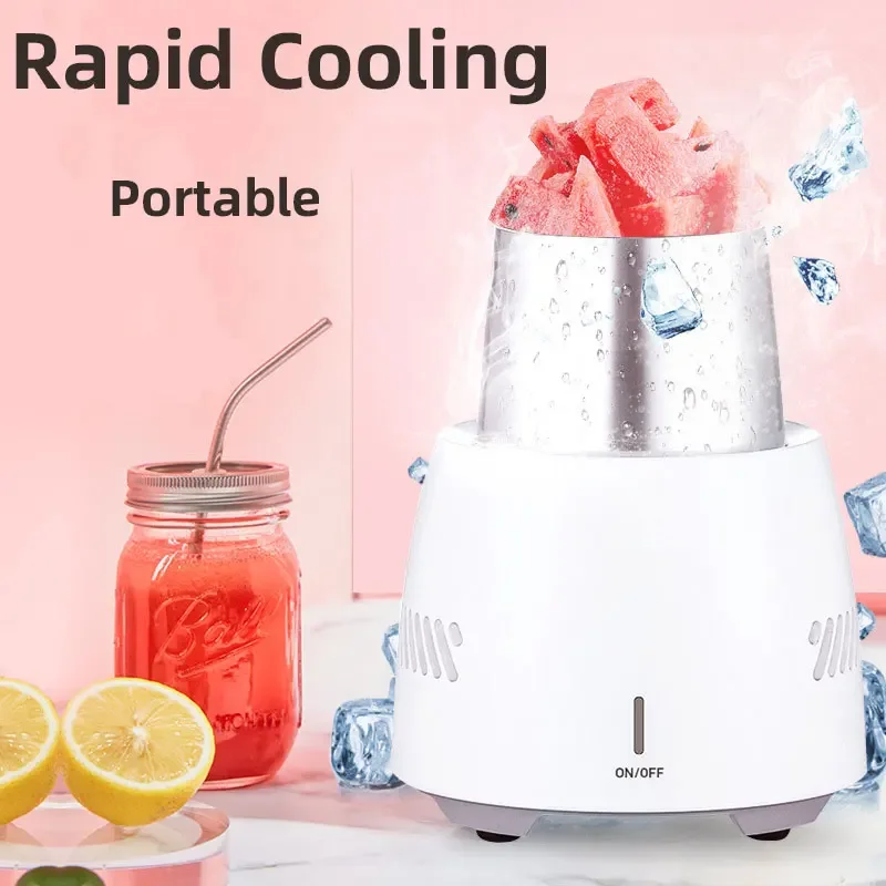 Fast Beer Cooling Cup, Mini Ice Maker,Car Mounted Small Refrigerator,Portable Mug,Cold Beverage Freezer Machine Electric Cooler