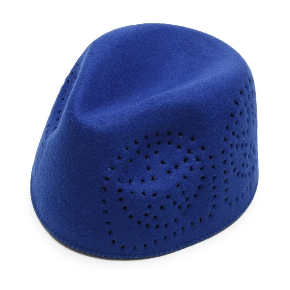 New Elegant Eid Prayer Caps Mesh Breathable Muslim Caps Woolen Cloth Lightweight Turkey Fedoras Islamic Events