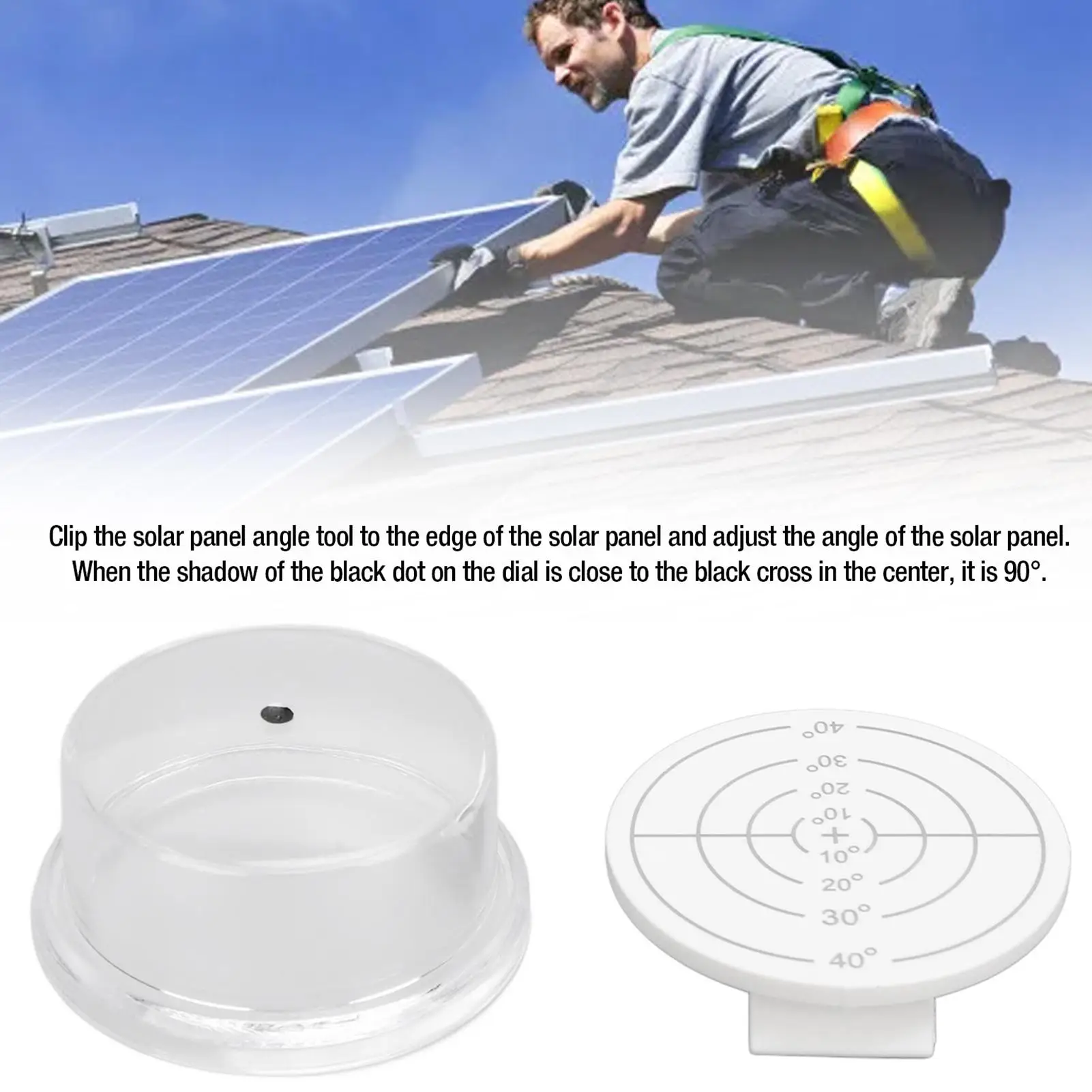 Solar Panel Perpendicularity Measurement Waterproof Sun Angle Finder Efficiency Solar Angle Adjust Meter Solar Panel Accessories