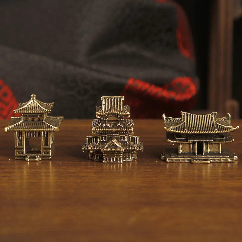 Ancient Architecture Figurines Home Decor Chinese Ancient Buildings Pavilions Fairy Garden Miniatures Fish Tank Decoration