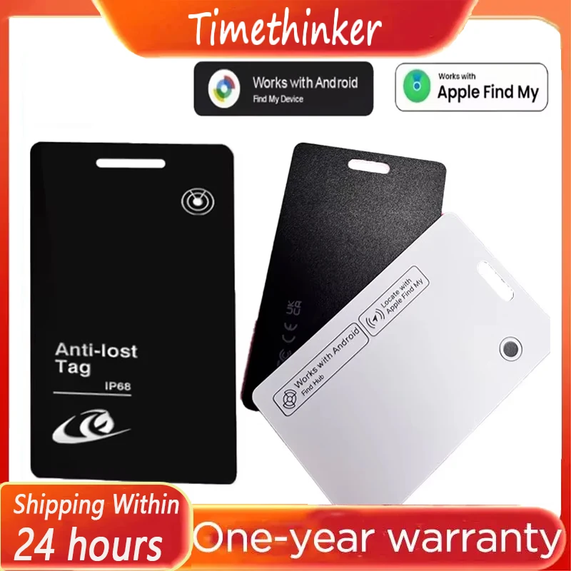 ANH Bluetooth Tracker For Android/IOS Dual System Smart Tag GPS Locator Tracking Device Work with Apple Find My Google Device