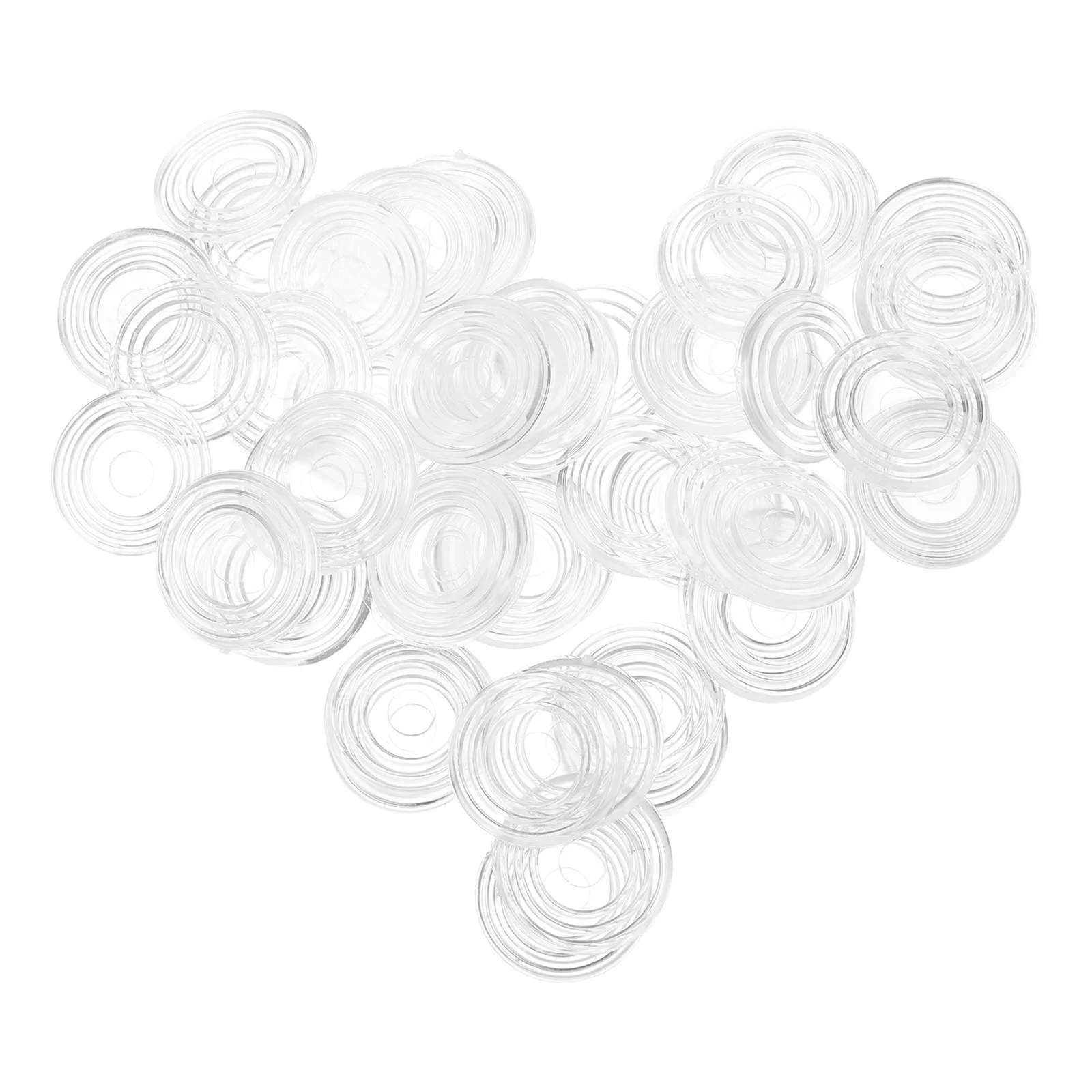 

200Pcs Glass Table Top Anti Slip Pads 24Mm Clear Bumper Dots for Home Decor Desk Cabinet Non Skid Furniture Pads Transparent