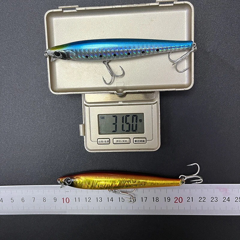 105mm 30g Sinking Slim Minnow Fishing Lures Long Casting Saltwater Pike for Wobbler Swimbait Artificial Hard Bait Accessories