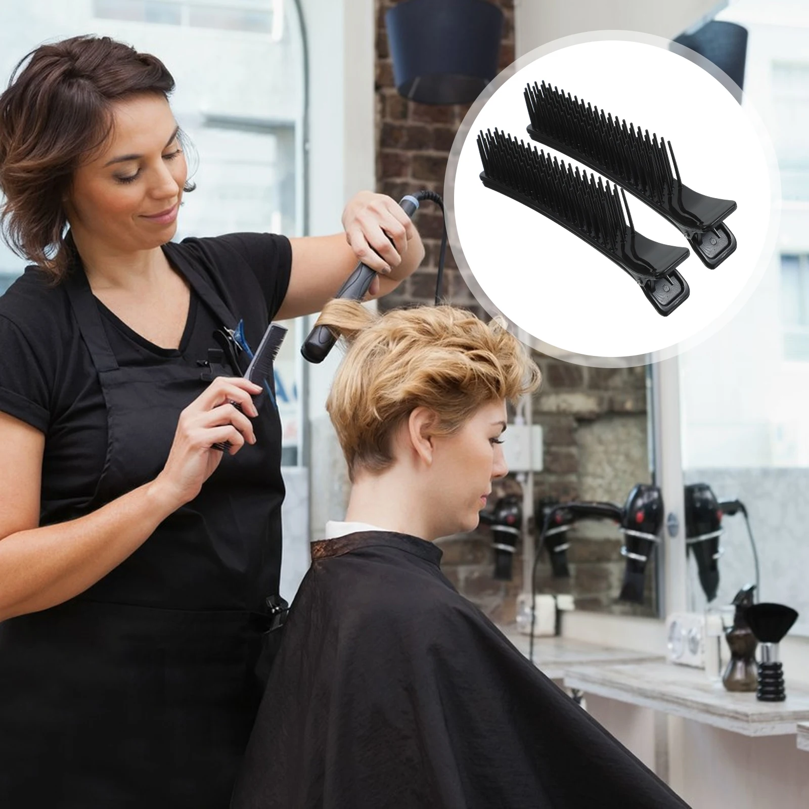 

3pcs Layered Styling Clips for Curls Salon Make up Black Hair Tools Volume Root Clips Sectioning Hairdresser Accessories