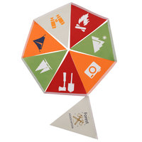 Camping Flag Tent Triangle Banner Triangular Cloth Plastic Decorative Outside Child Party HangingReusable Oxford