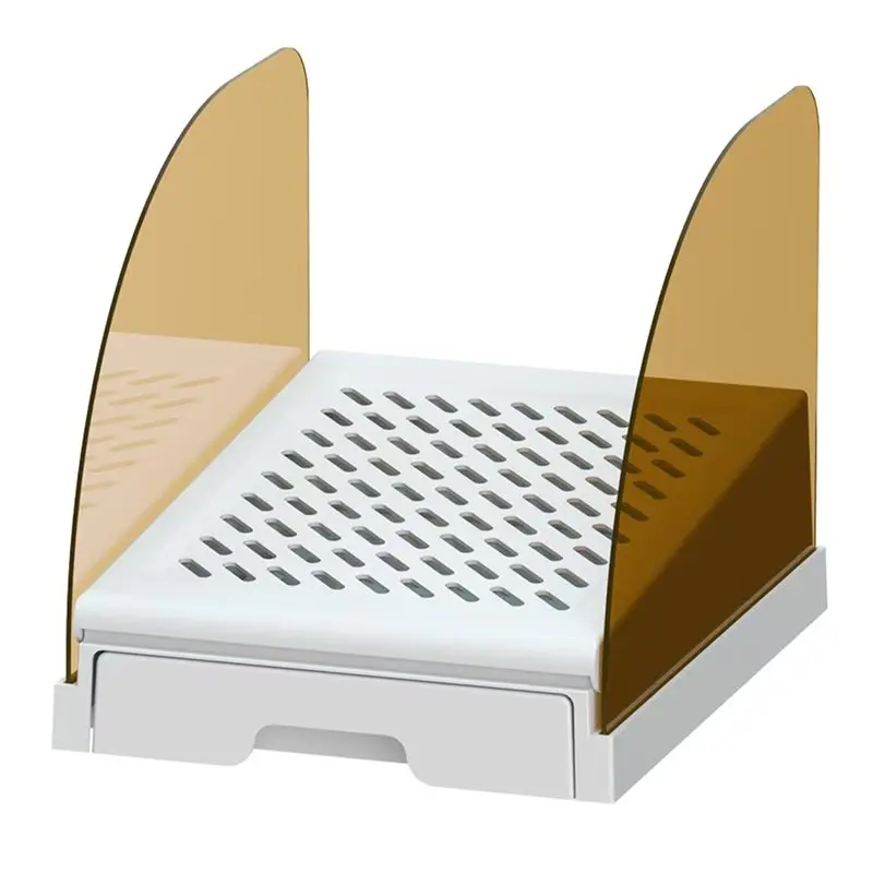 

Подставка-ступенька N04R для кошачьего туалета с выдвижным ящиком и перегородками, регулируемая по высоте, предотвращает разбрасывание наполнителя, легко чистится