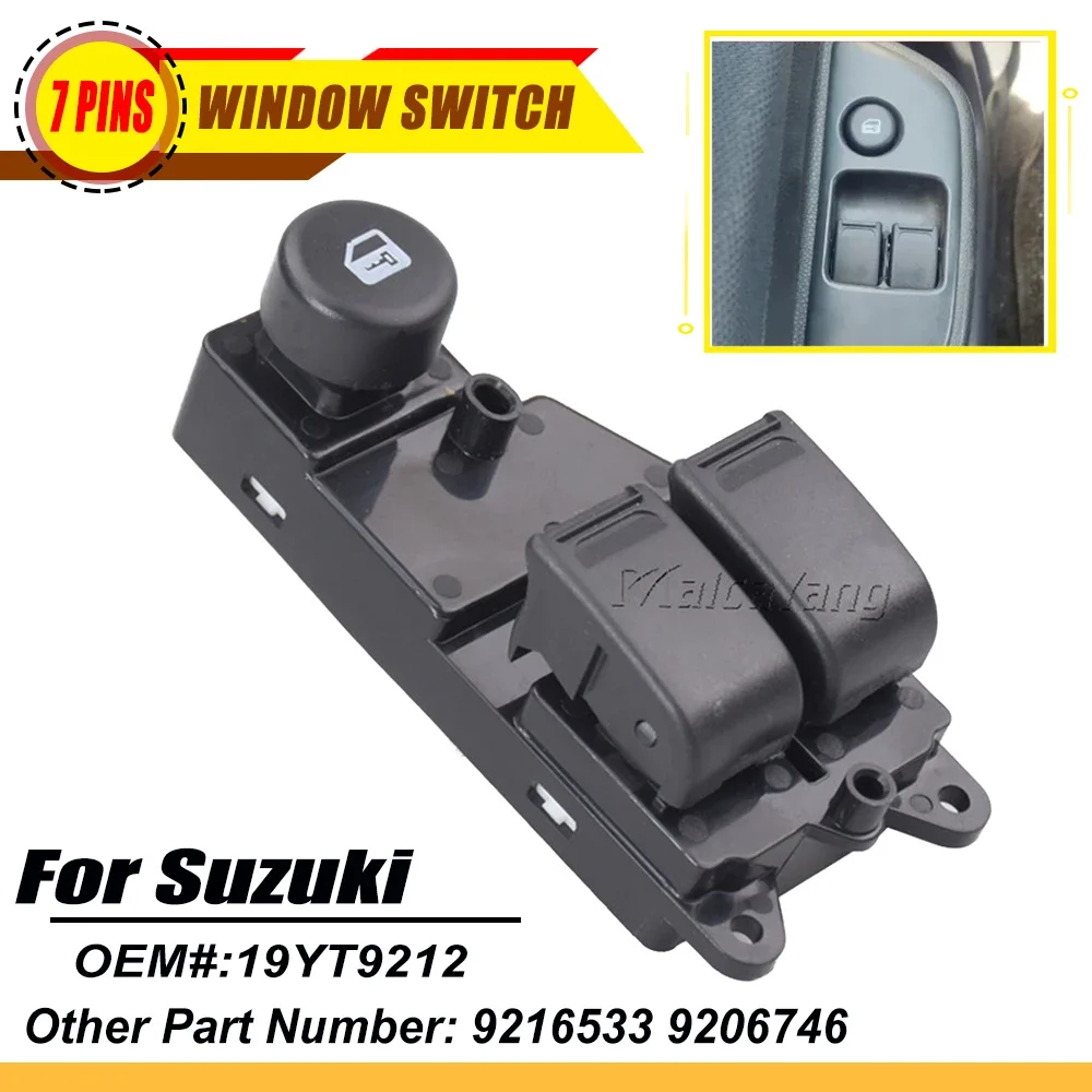 19YT9212 For Vauxhall Opel Agila A For Suzuki Wagon R Ignis Car Electric Window Openers Glass Push-Button Glass Switch