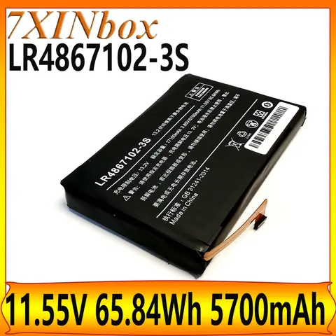 7XINbox LR4867102-3S 11.55V 65.84Wh 5700mAh battery For AOKZOE A1L A2 A1 PRO Handheld Game Battery