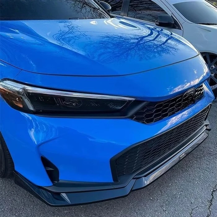 طقم هيكل لسيارة Civic 2025 المصنع مباشرة لامع أسود 3-قطعة ملحقات خارجية مصدات السيارة طقم هيكل الشفاه #3