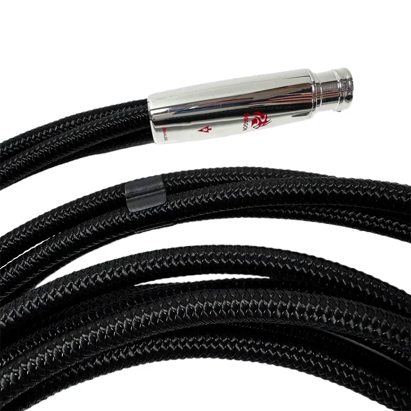 Dragon XLR Cable Pure Silver Solid Conductor Balanced Cable 2Male Plug To 2Female Plug HiFi Amplifier XLR Balanced Cable