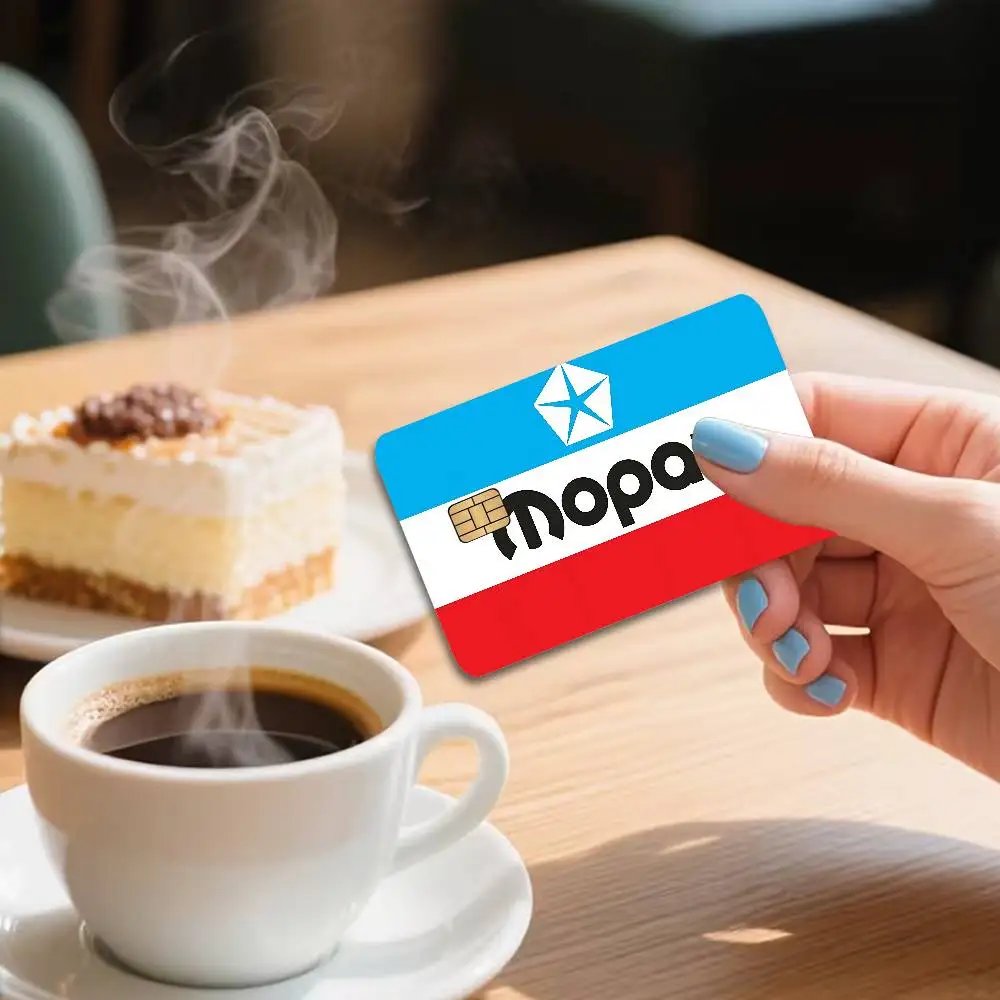 M-Mopar Anime Cartoon Sticker Film Skin for Credit Card Debit Bank Bus Card