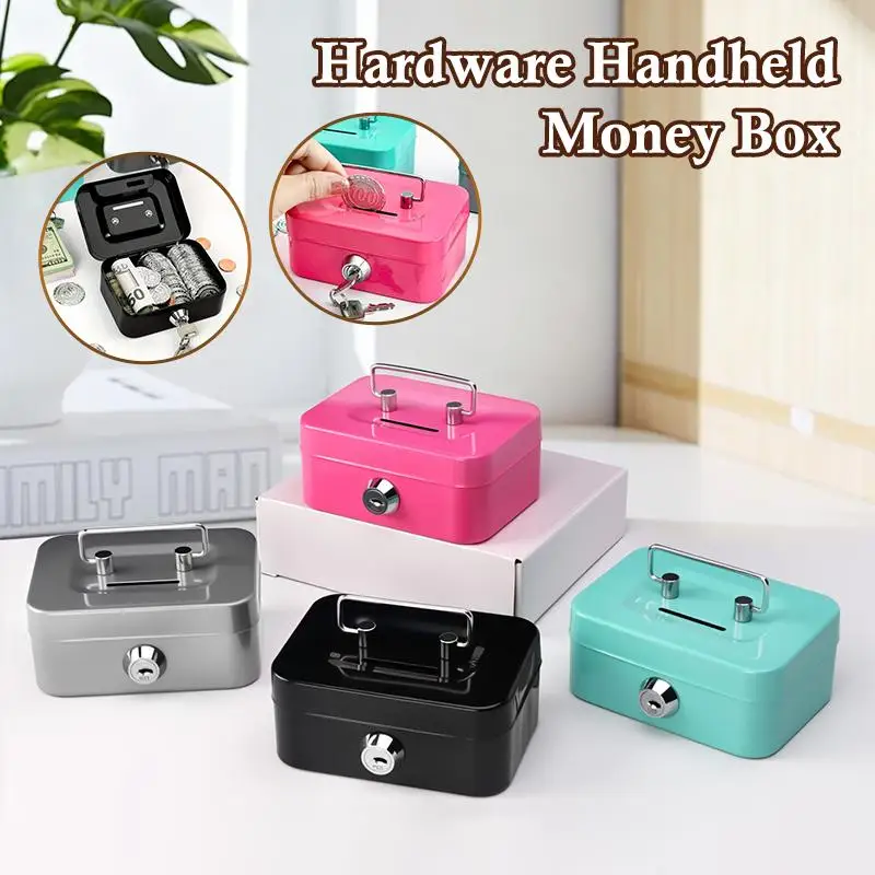 Newly Designed Portable Piggy Bank Compact And Easy To Carry Key Holder With Lock Coin Box