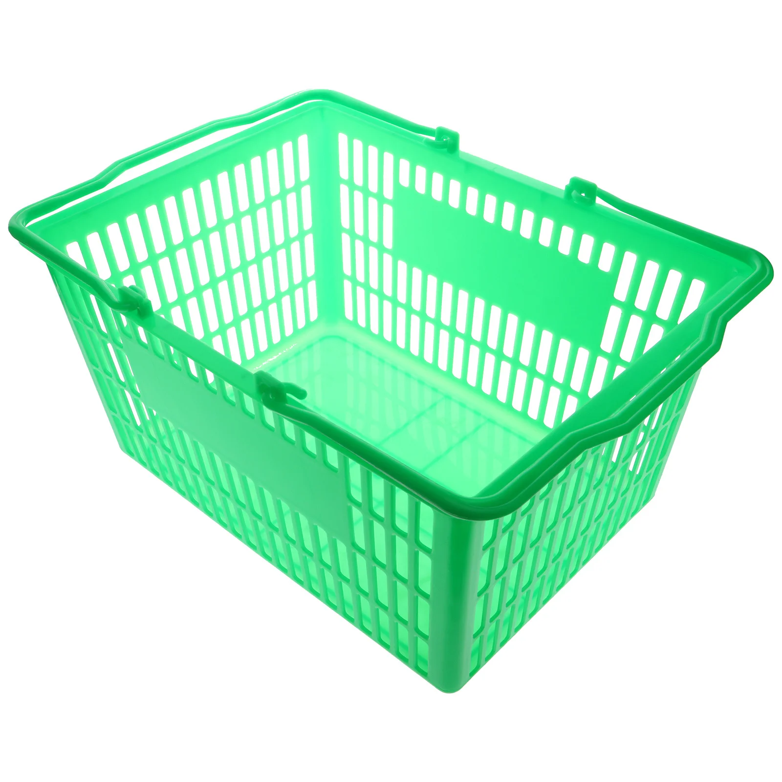 Thickened Storage For Sundries Organizer Grocery Shopping Small Plastic Basket With Handle Container Desktop Basket For