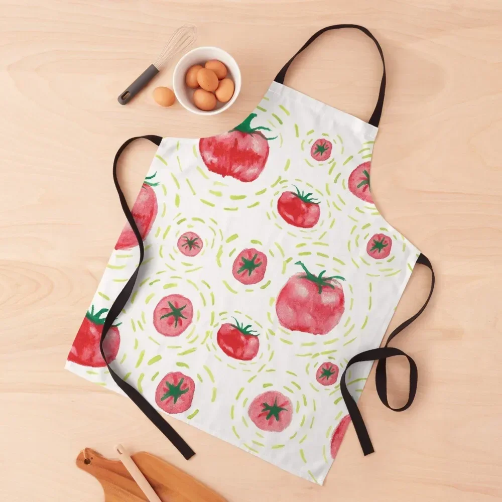 

Juicy tomato design Apron For Kitchen Women Men gift Apron