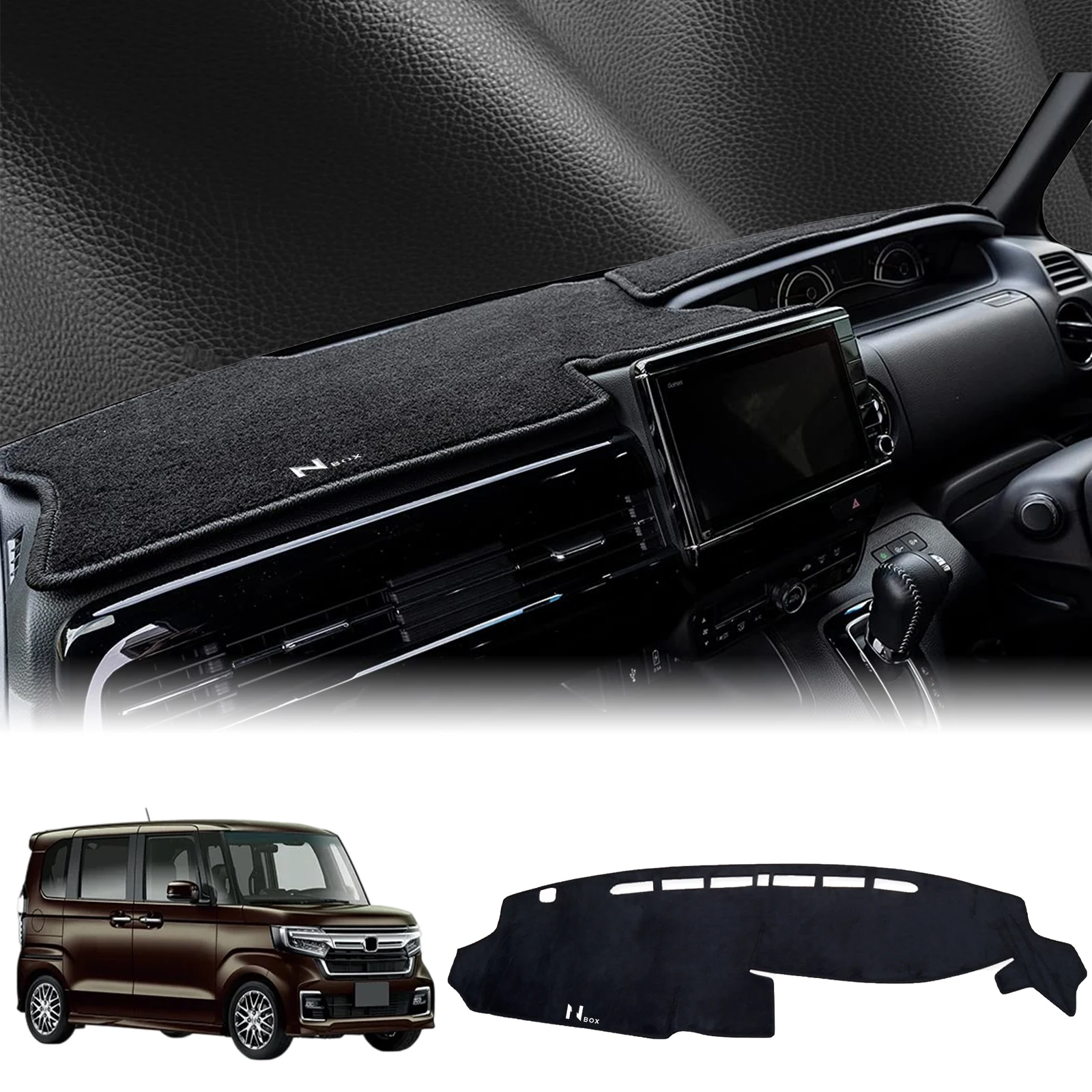 

fit for Honda N-BOX 2017-2022 NBOX N BOX JF3 JF4 RHD Dashmat Dashboard Cover Pad DashMat Sunshade Protective Carpet Accessories