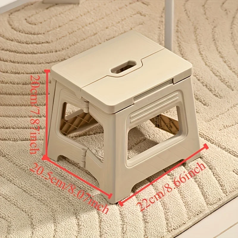 Folding Stool, Lightweight & Compact. Non-Slip, Durable for Indoor & Outdoor Use. Perfect for Camping, Travel, Home. image 3