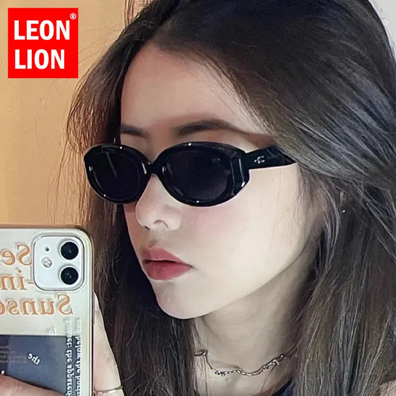 LeonLion Y2K Luxury Designer Sunglasses Women Vintage Brand Glasses Women/Men Plastic Eyeglasses Women Lunette De Soleil Femme